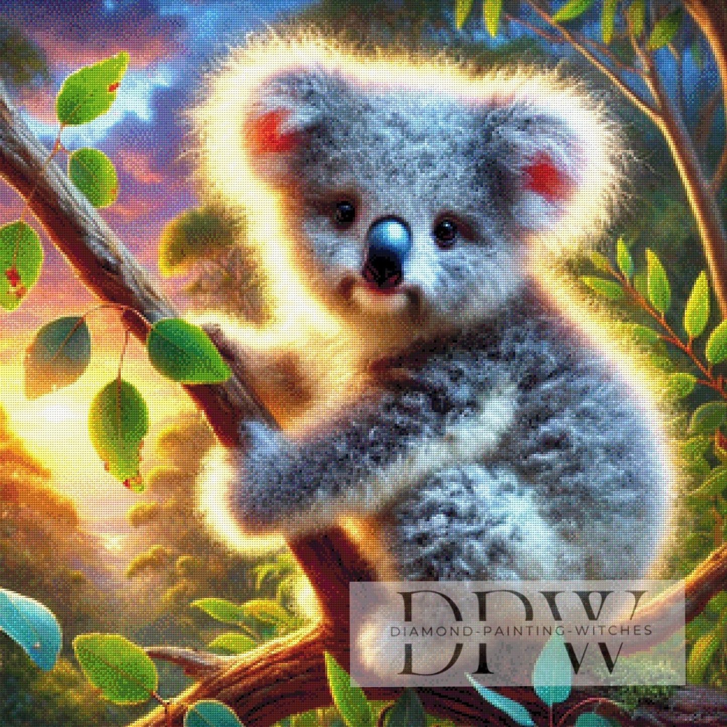 Koala Sammy by CreatiVart, 80x80cm mit 375 Farben DPW-581