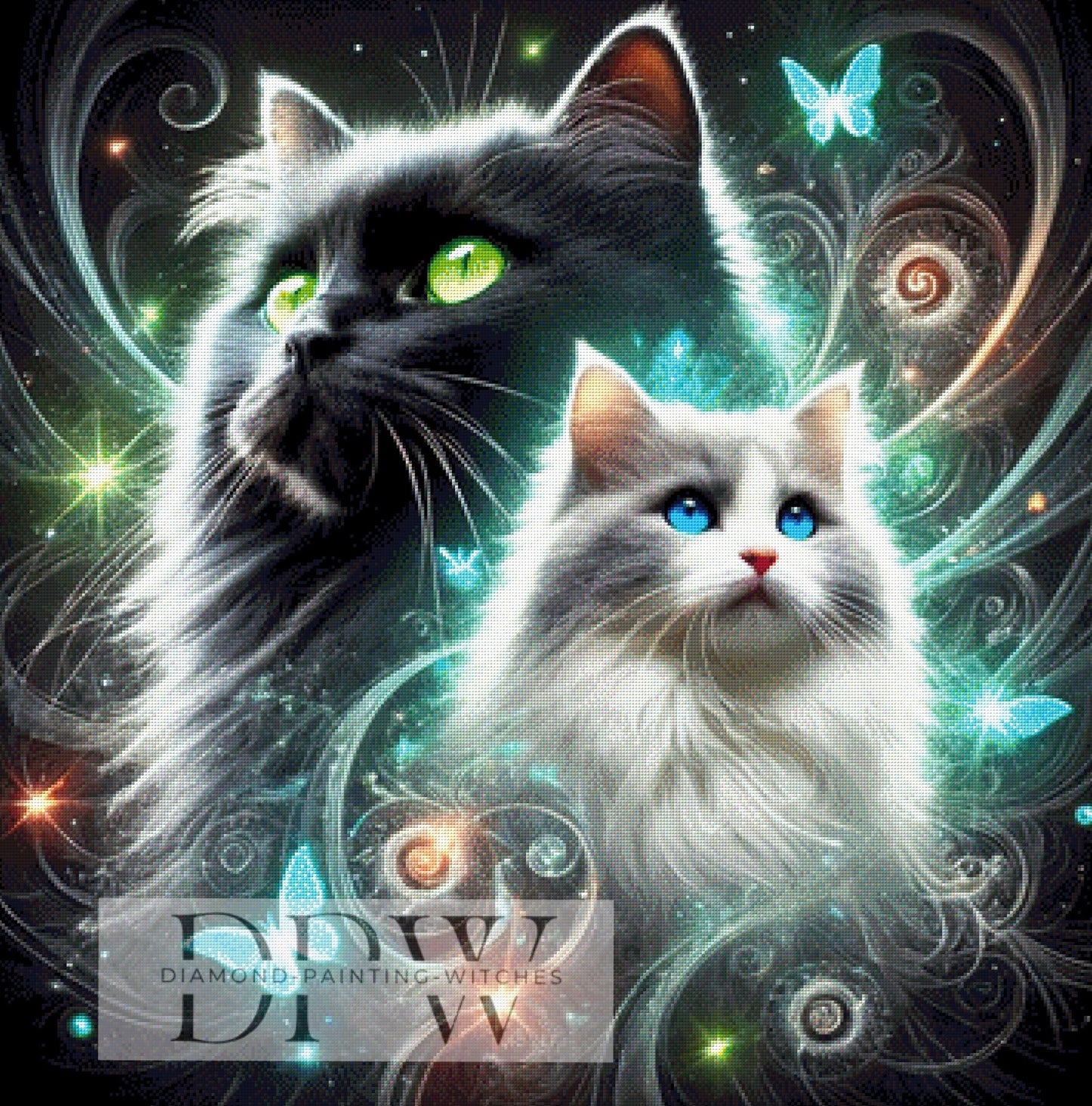 Catversum by Karo, 90x90cm mit 230 Farben DPW-608