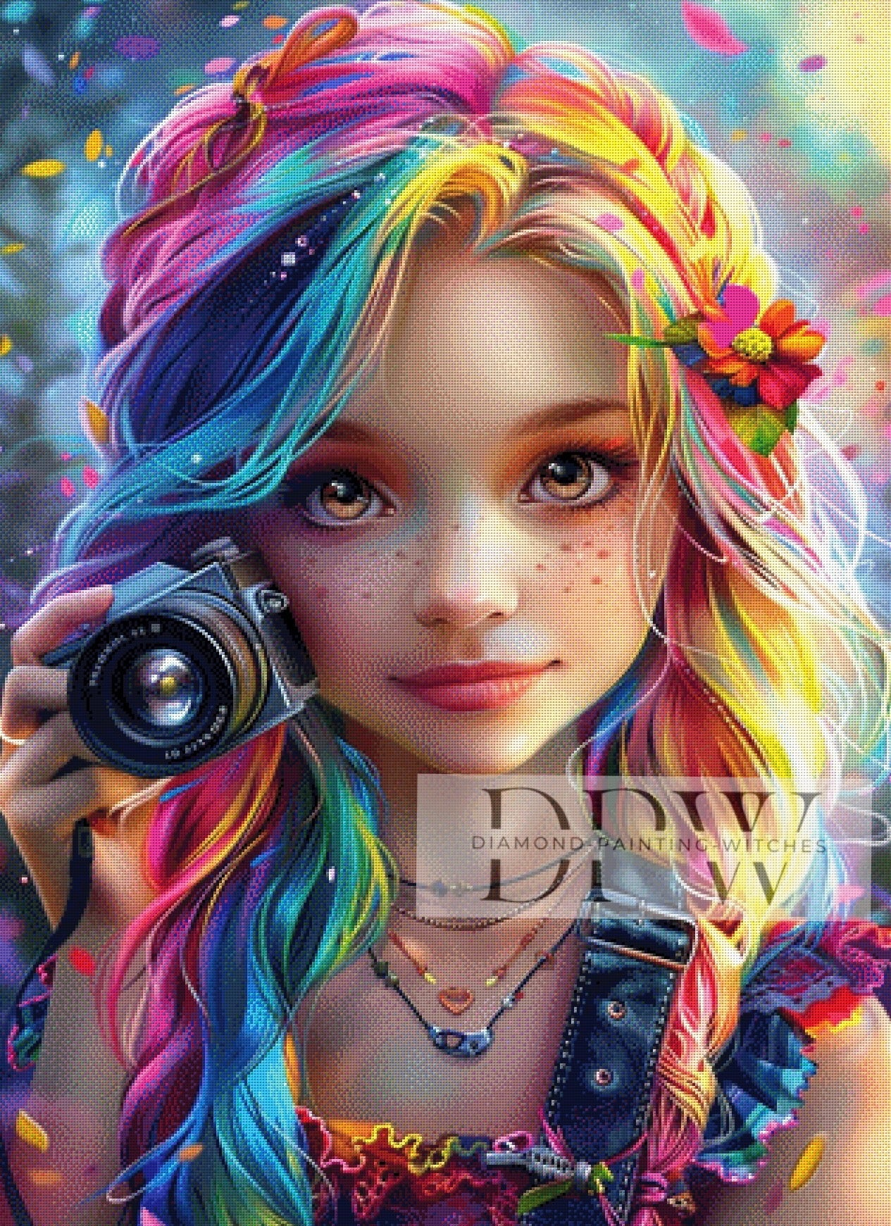 Bitte lächeln!, 80x110cm mit 440 Farben DPW-623