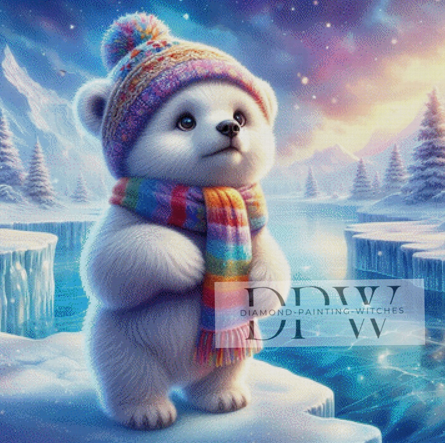 Kalle auf der Scholle by CreatiVart, 90x90cm mit 270 Farben DPW-137