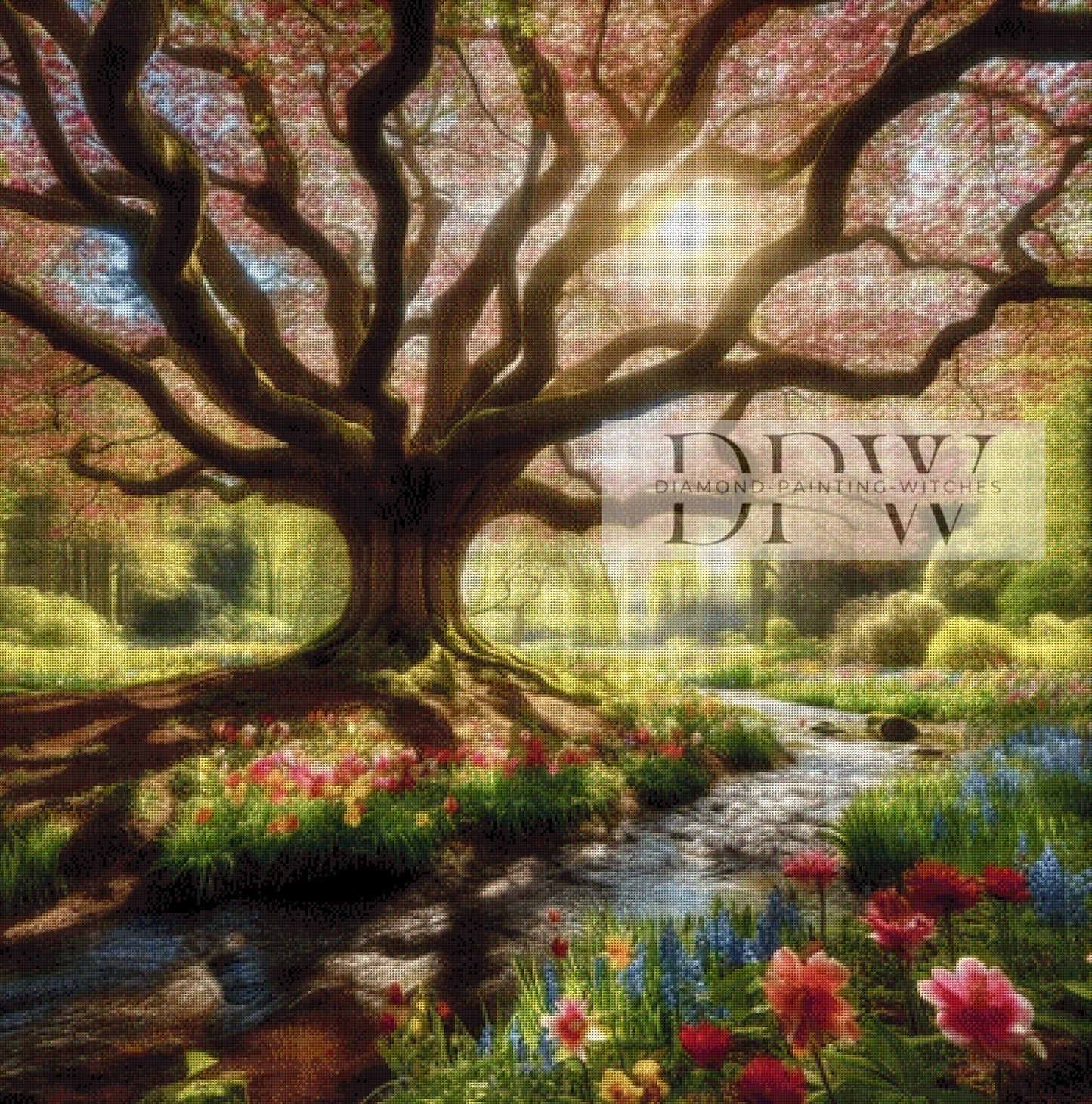 Tree of Life by Sushine 100x100cm mit 250 Farben DPW-165