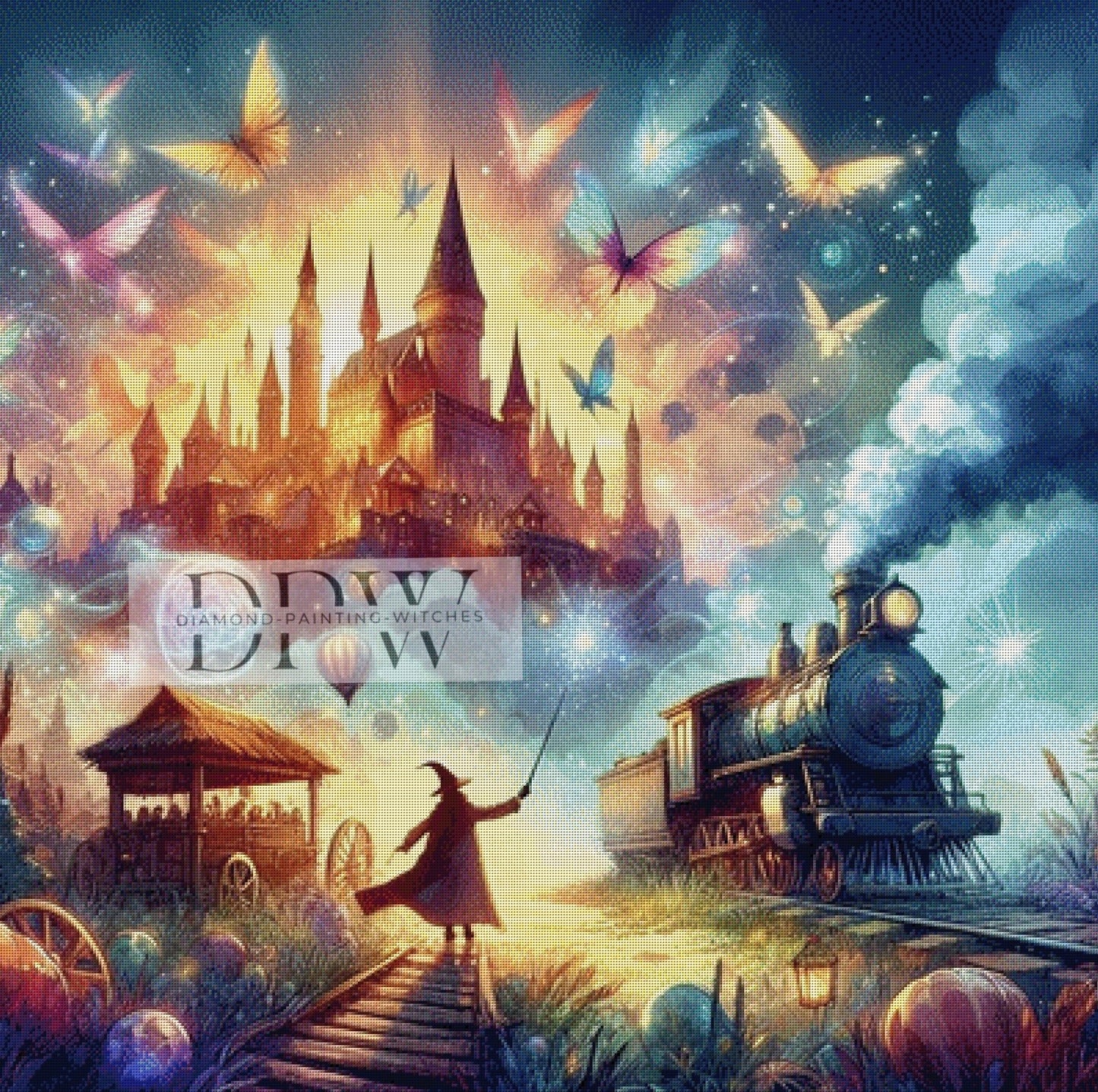 Hexenschloss by Artifey, 100x100cm mit 300 Farben DPW-173