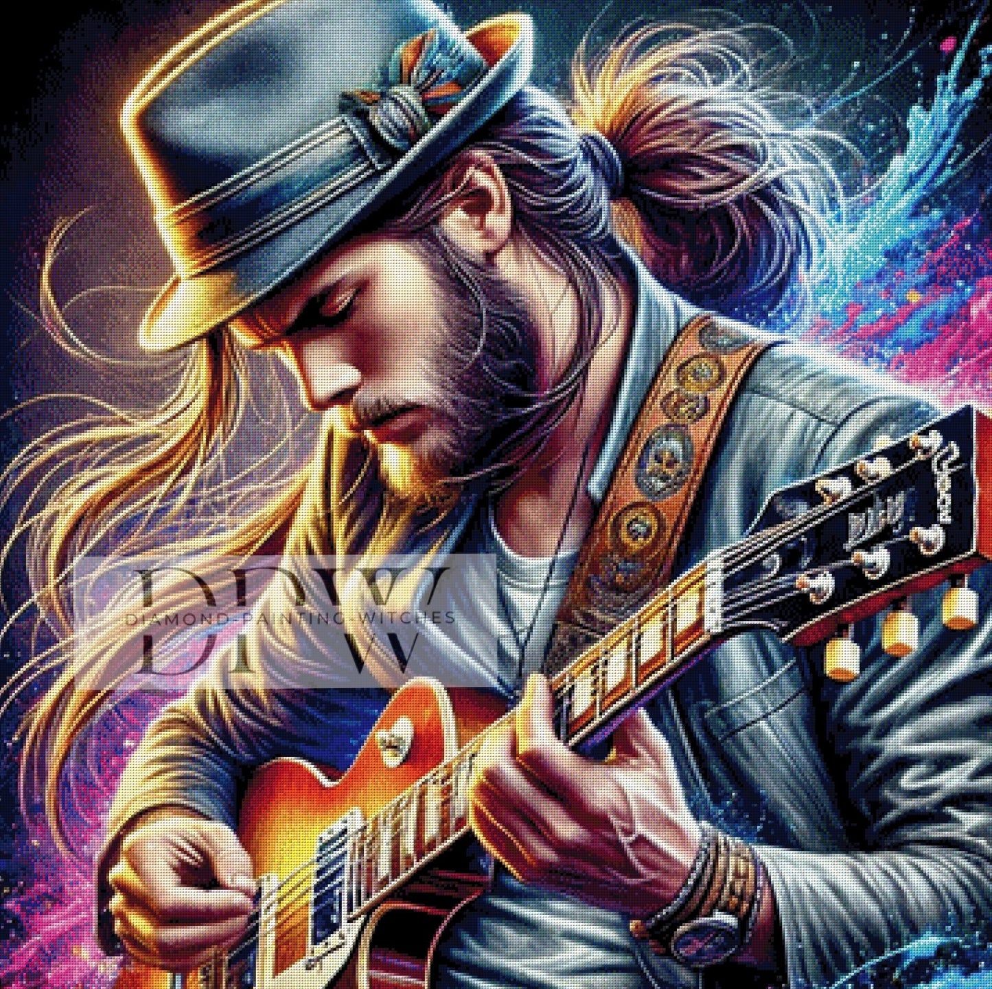 Blues by CreatiVart 90x90cm mit 300 Farben DPW-174