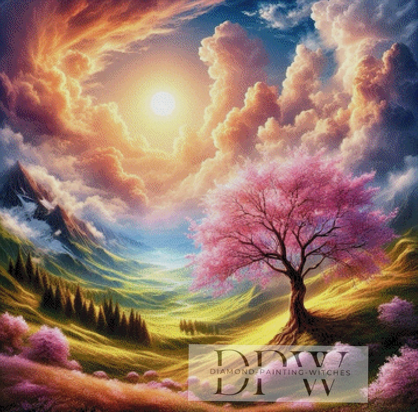 Reality Dream by Sunshine, 90x90cm mit 310 Farben DPW-273