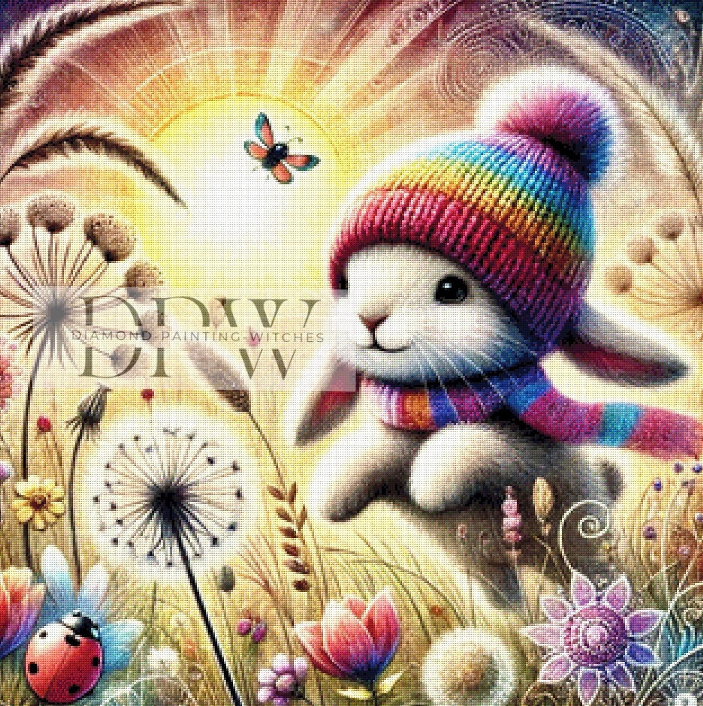 Hasilein by Sunshine, 80x80cm mit 360 Farben DPW-589