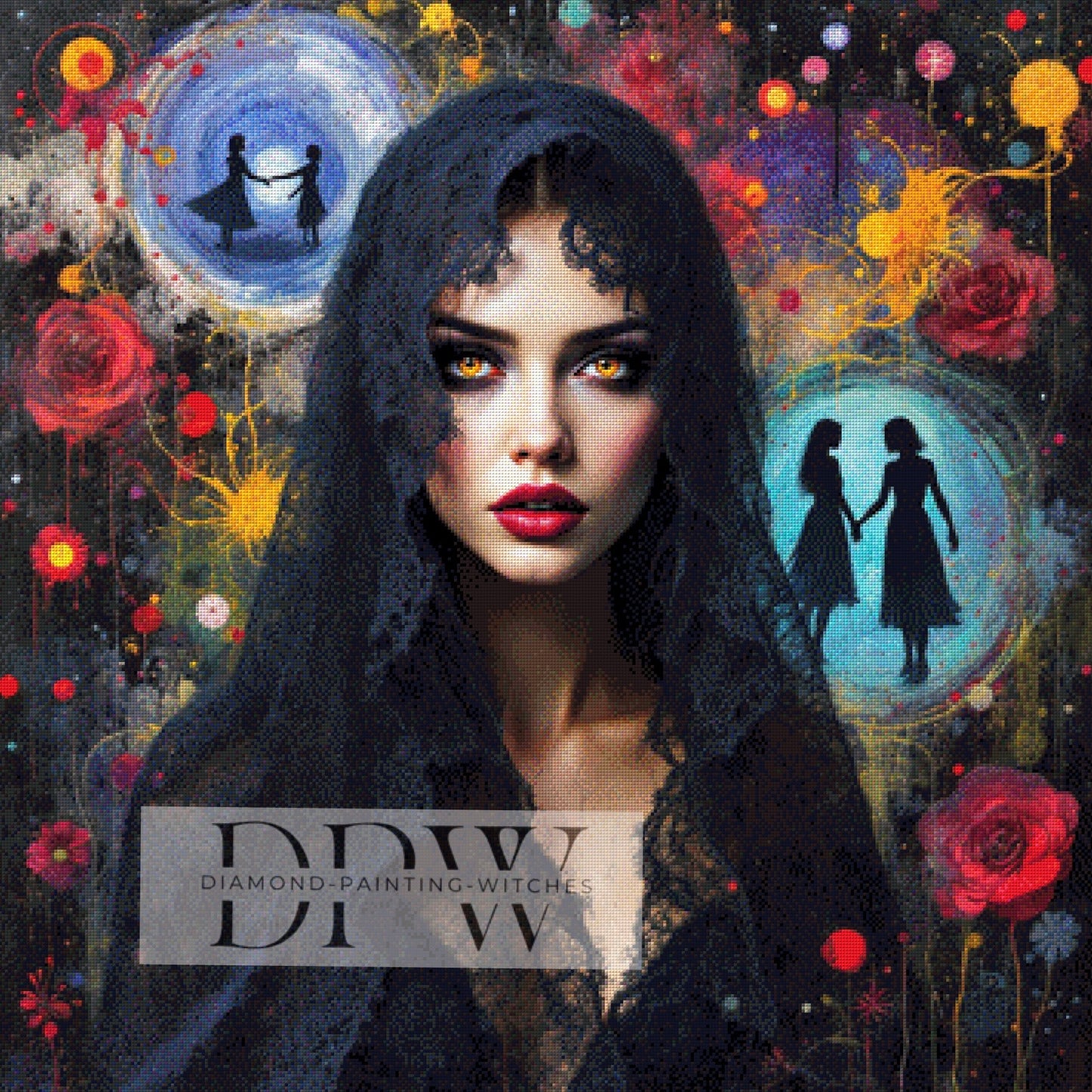 Color & Black by QN, 90x90cm mit 295 Farben DPW-585