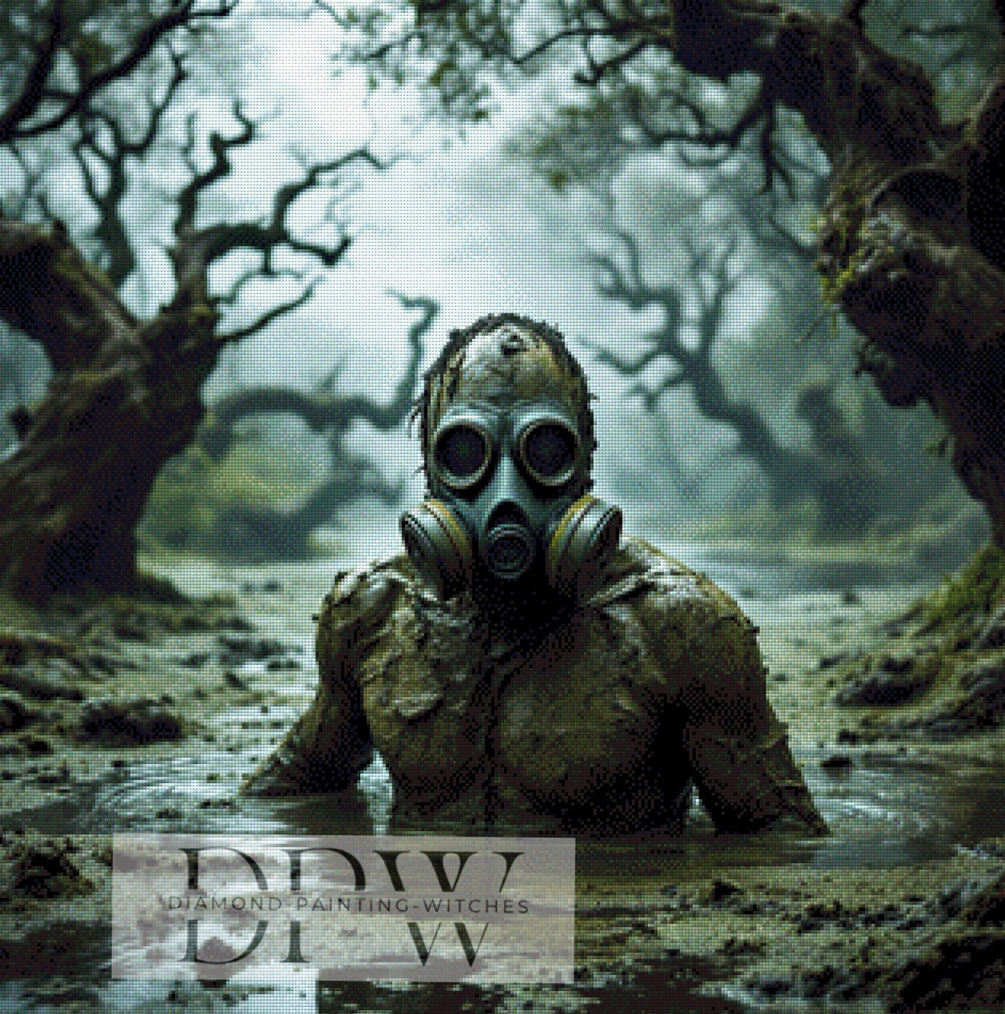 Apokalypse by QN, 80x80cm mit 95 Farben DPW-584