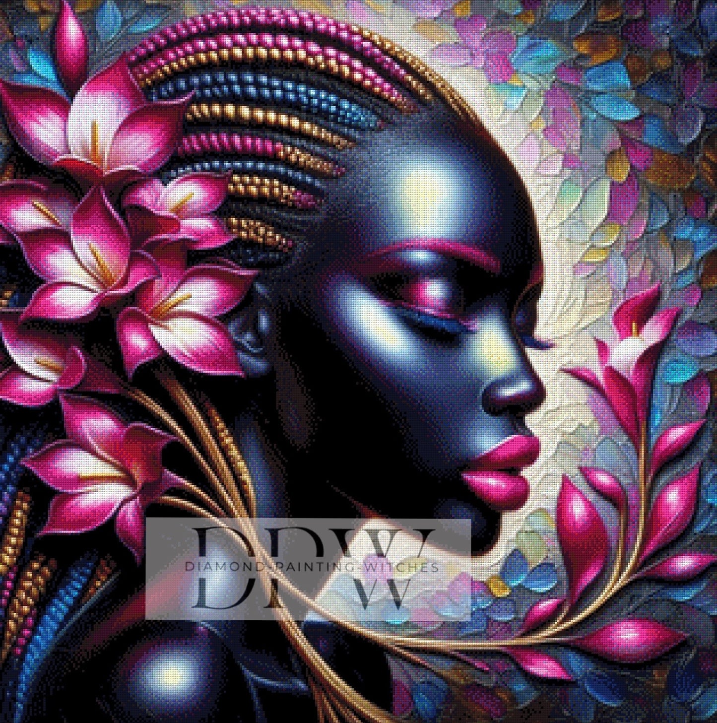 Zantedeschia by CreatiVart, 80x80cm mit 260 Farben DPW-425