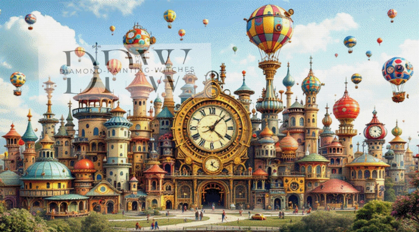 Turmstadt by QN, 140x80cm mit 335 Farben DPW-477