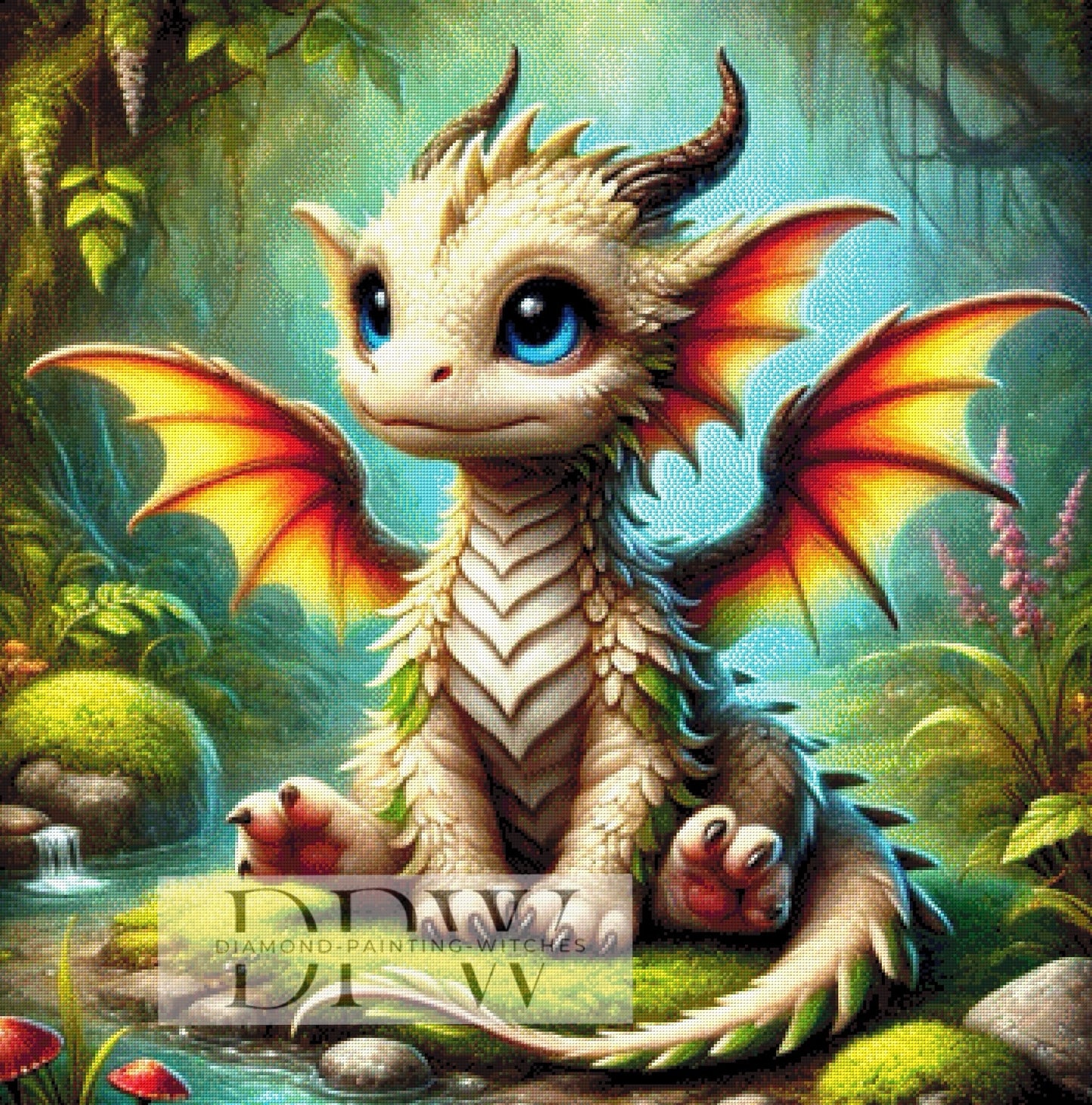 Lumpi by Casalla Vendetta, 90x90cm mit 300 Farben DPW-427