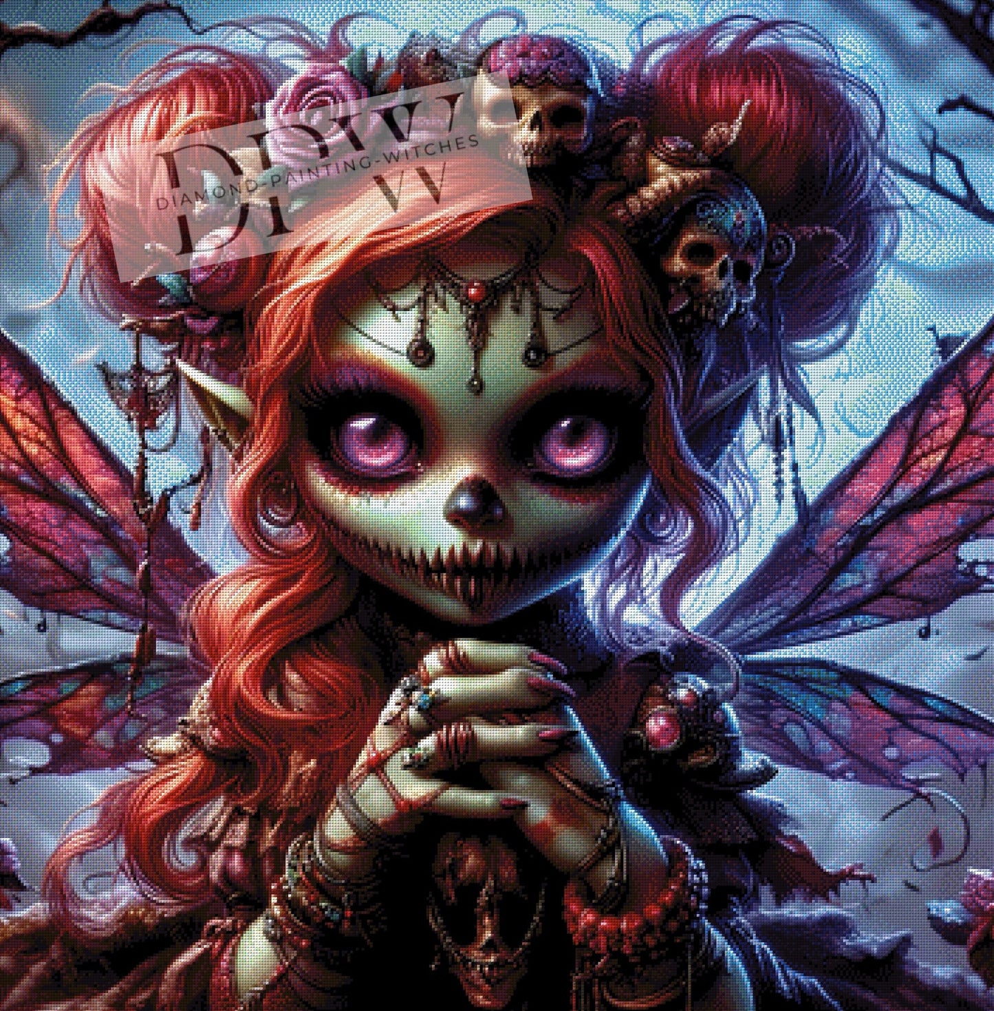 Fallen Angel by Casalla Vendetta, 90x90cm mit 300 Farben DPW-071