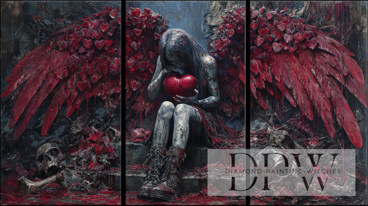 3-Teiler Angel of Hearts by Pixxel Pics **SOFORTKAUF** ECKIGE Steine