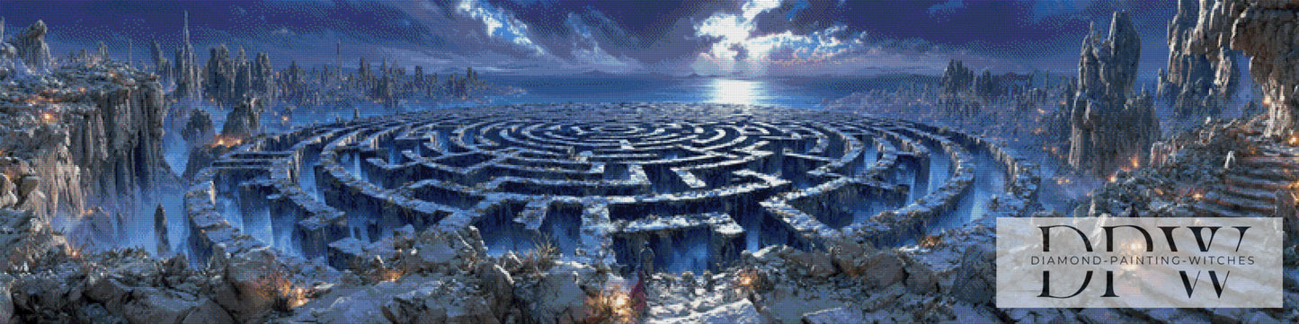 Ocean Maze by Pixxel Pics 200x50cm mit 140 Farben DPW-014