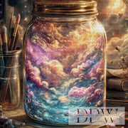 Gefangene Galaxie im Glas by Lisa Morgan mit 270 Farben **SOFORTKAUF** ECKIGE Steine