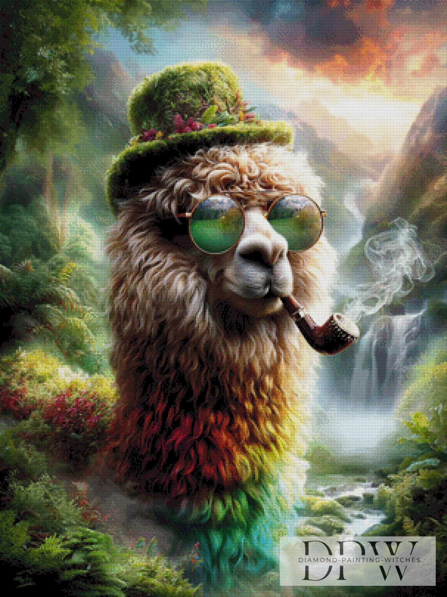 Smoking dude by QN 75x100cm mit 280 Farben DPW-039