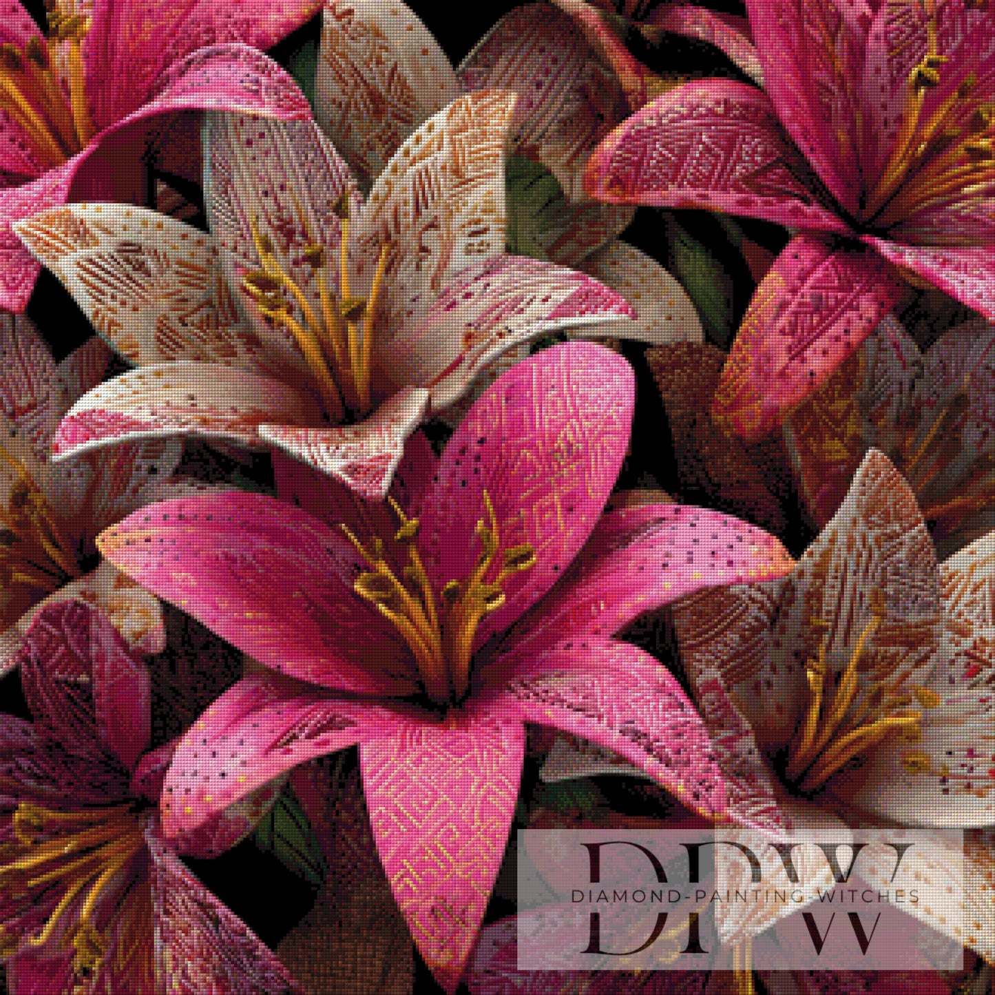 Lilix by theA.art 80x80cm mit 230 Farben DPW-040