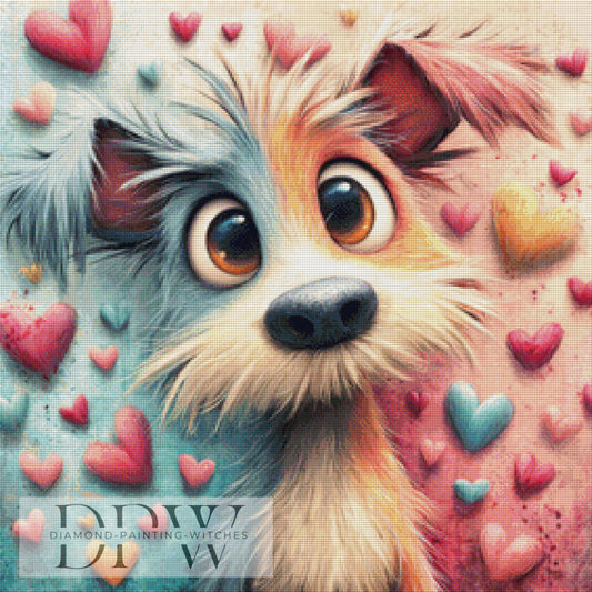 Wuschelchen by Sweet_Loco_AI 70x70cm mit 200 Farben DPW-044