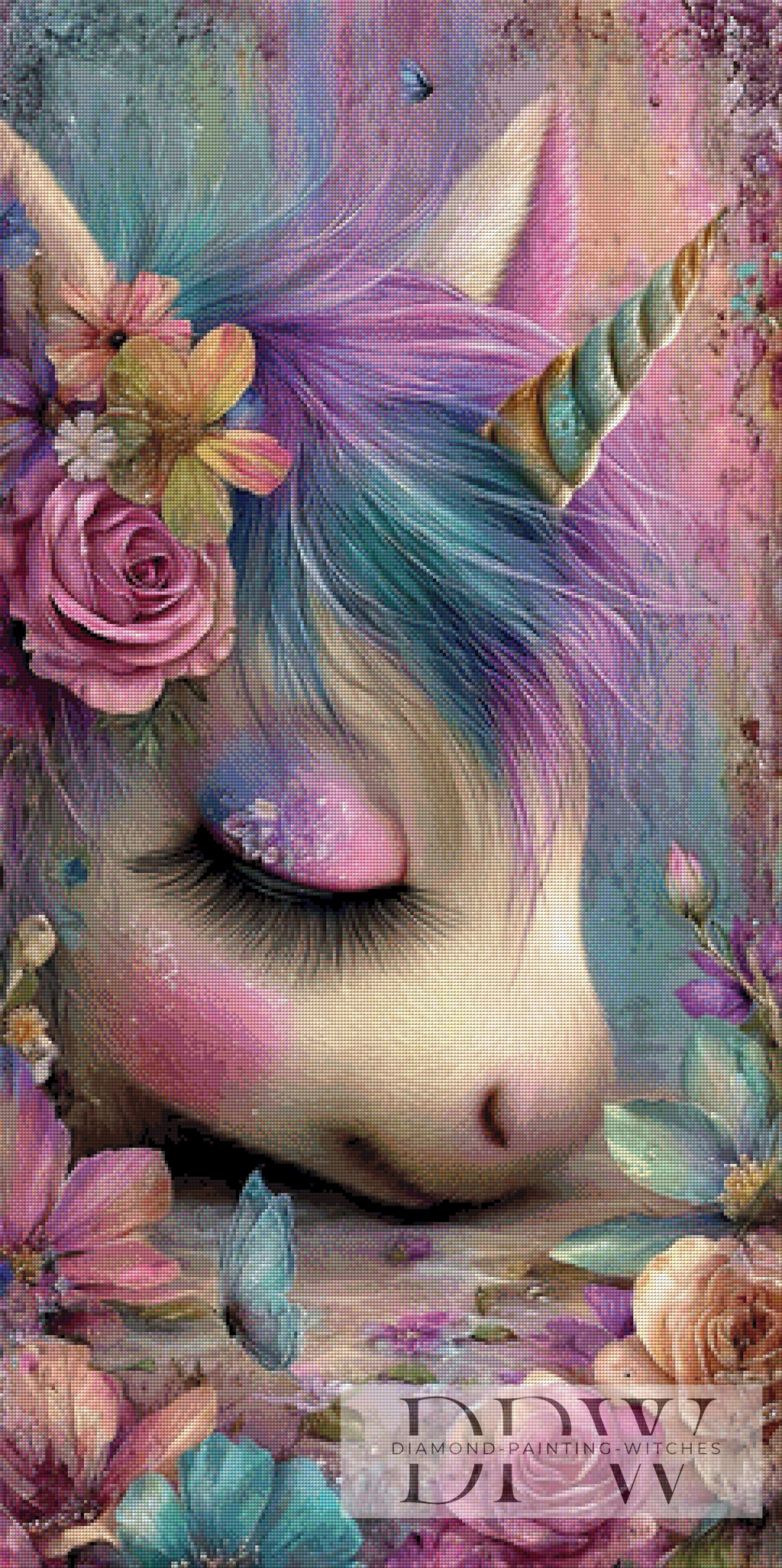 Wo Träume atmen by Elly_A.I. 60x120cm mit 260 Farben DPW-082