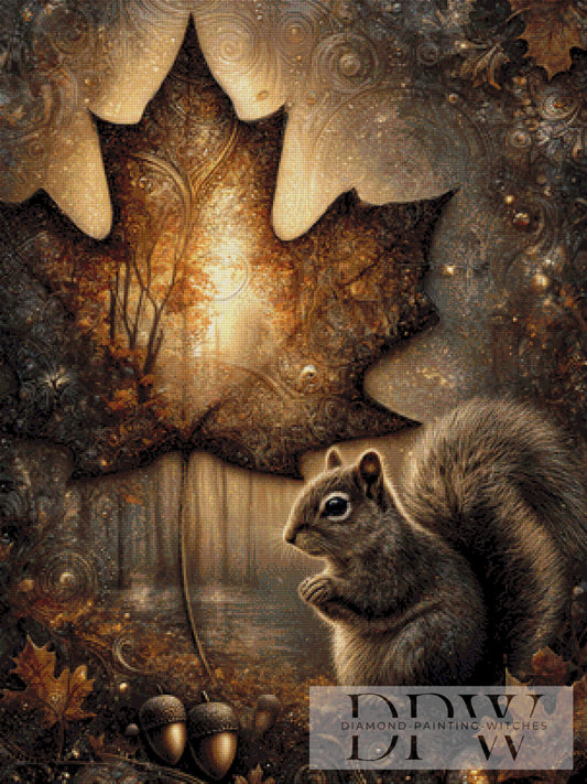 Herbsthörnchen by Elly_A.I  75x100cm mit 115 Farben DPW-098