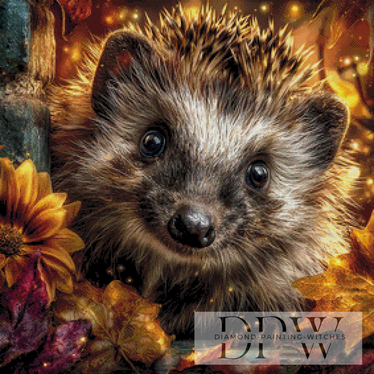 Hedgehog by CreatiVart 70x70cm mit 200 Farben DPW-1006