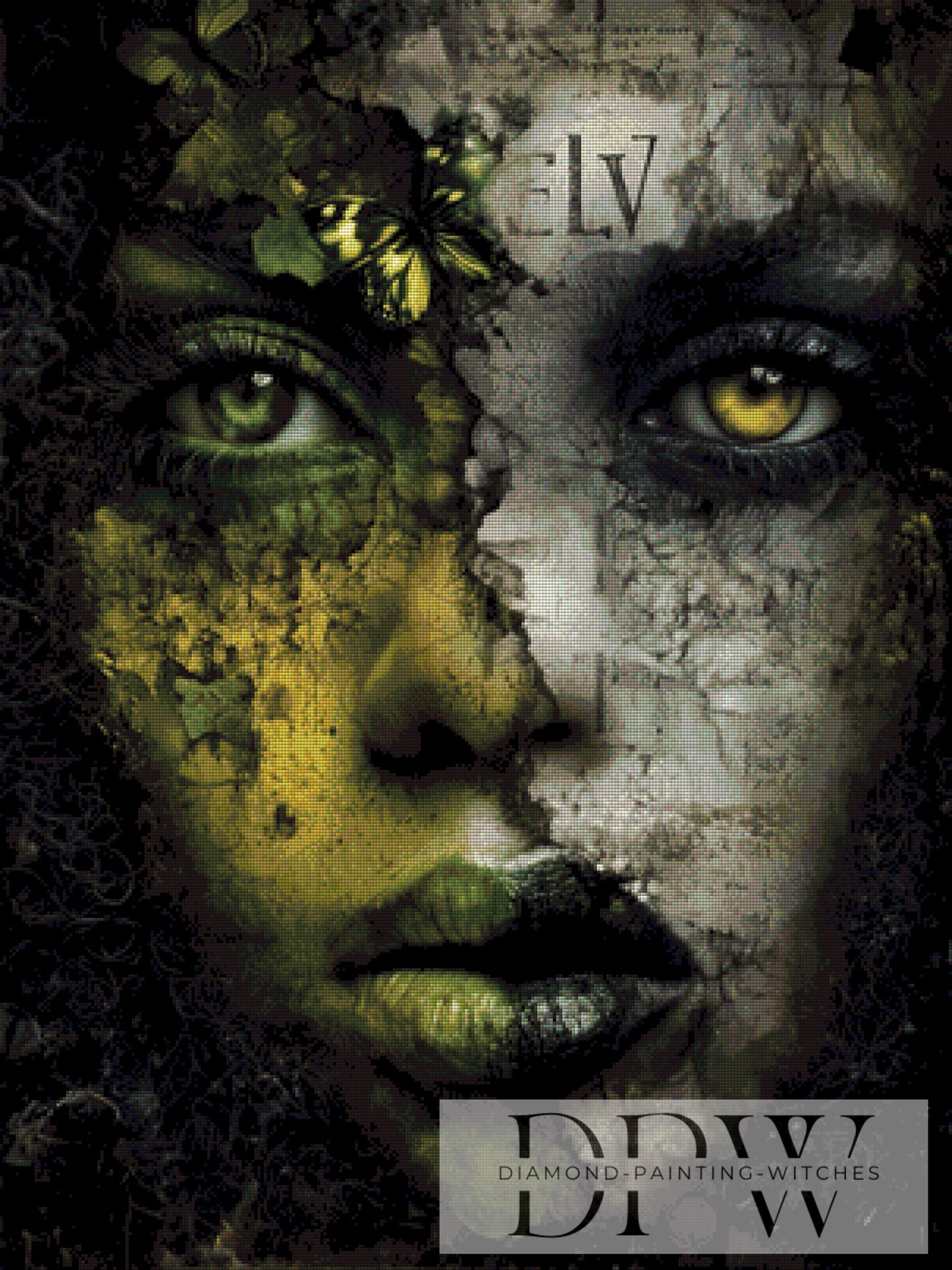 Verblühen & Erwachen by QN 75x100cm mit 80 Farben DPW-1020