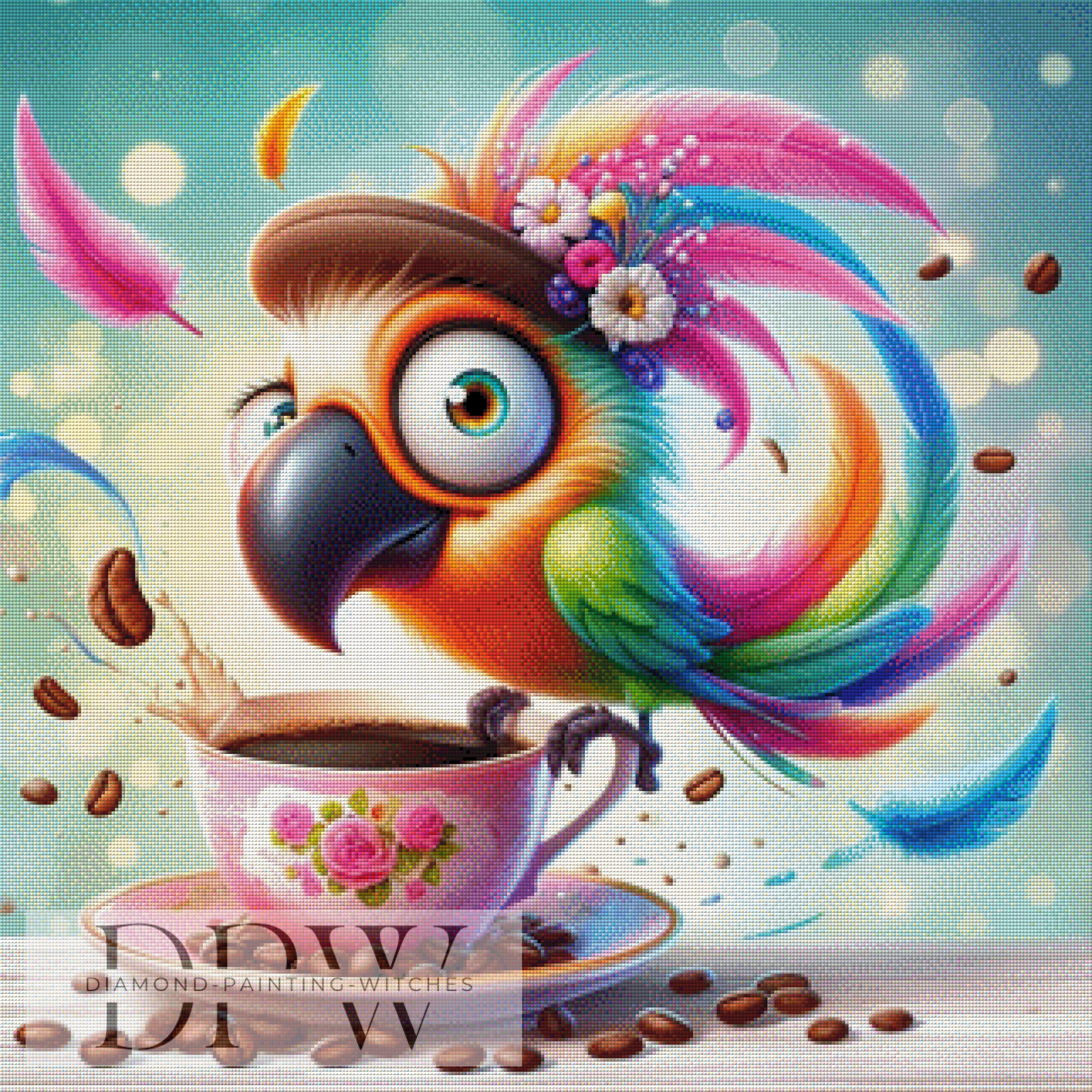 Koffein Karlchen by CreatiVart, mit 370 Farben
