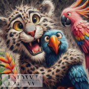 Jaguar kuschelt by CreatiVart, mit 320 Farben