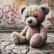 Graffiti Teddy by Casalla Vendetta, mit 165 Farben