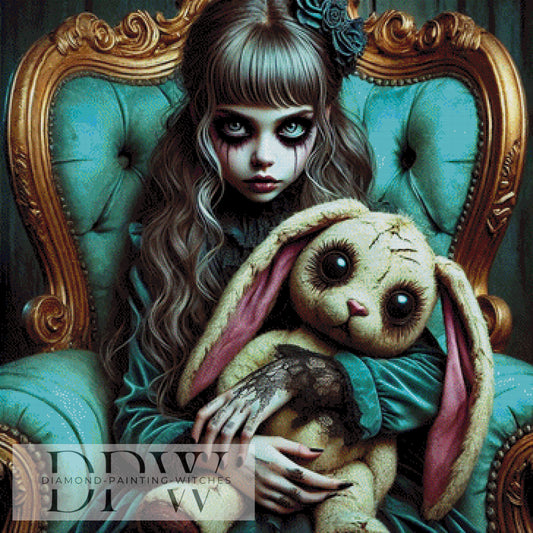 Creepy Kuschelzeit by Casalla Vendetta, 90x90cm mit 230 Farben DPW-1072