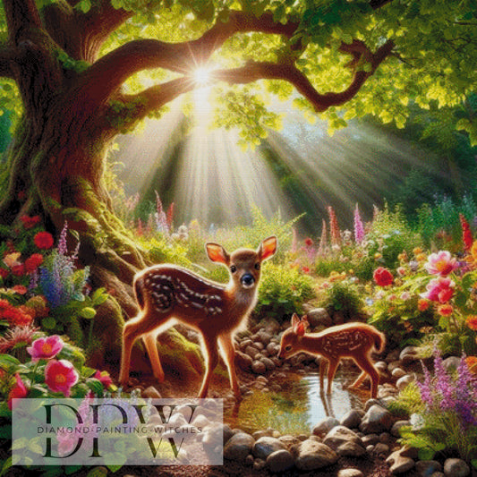 Trinkpause by Sunshine, 100x100cm mit 340 Farben DPW-1104