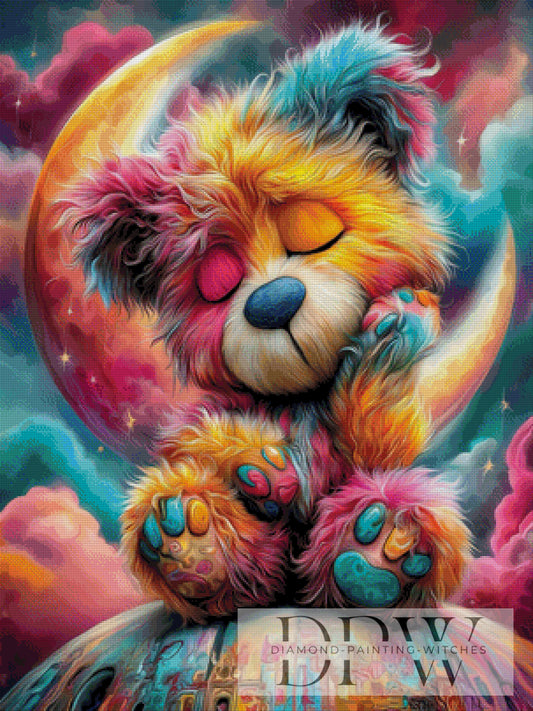 Mondteddy by CleoDora 75x100cm mit 370 Farben DPW-1123