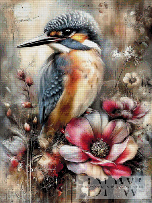 Eisvogel by CleoDora 75x100cm mit 240 Farben DPW-1134