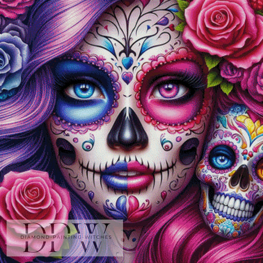 Muerta by Casalla Vendetta, 80x80cm mit 275 Farben DPW-1142