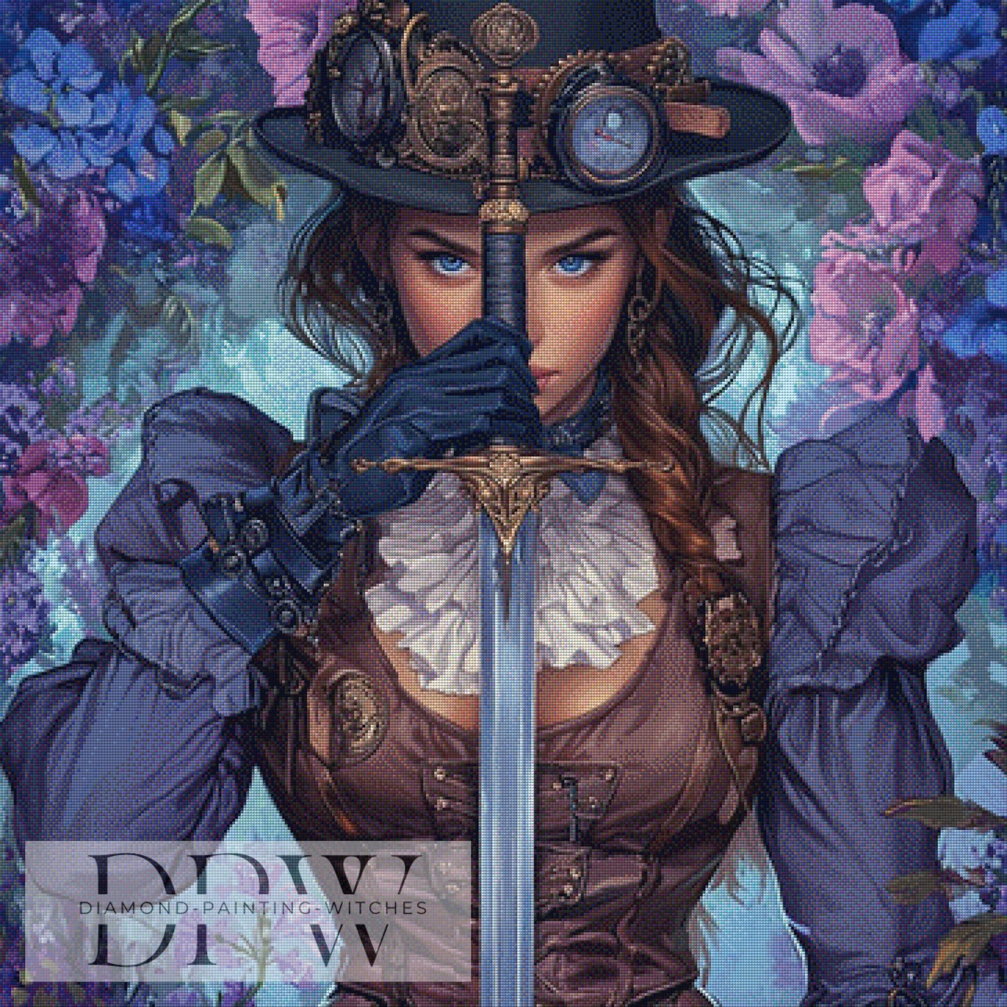 Freya by Elly_A.I 90x90cm mit 185 Farben DPW-1143