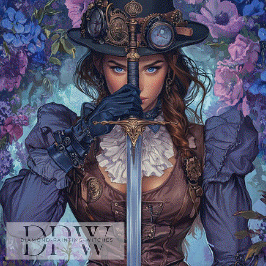 Freya by Elly_A.I 90x90cm mit 185 Farben DPW-1143