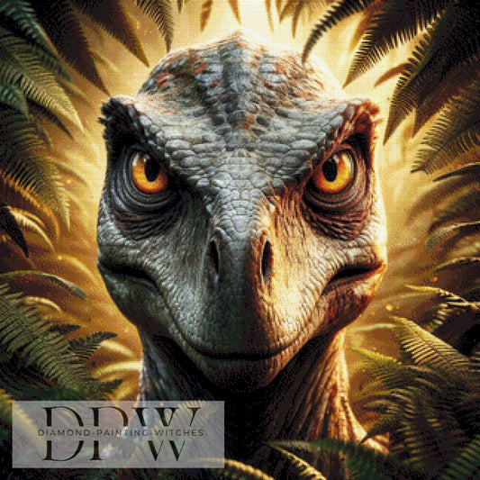 Alpha Raptor by Morrigan, 80x80cm mit 165 Farben DPW-1146
