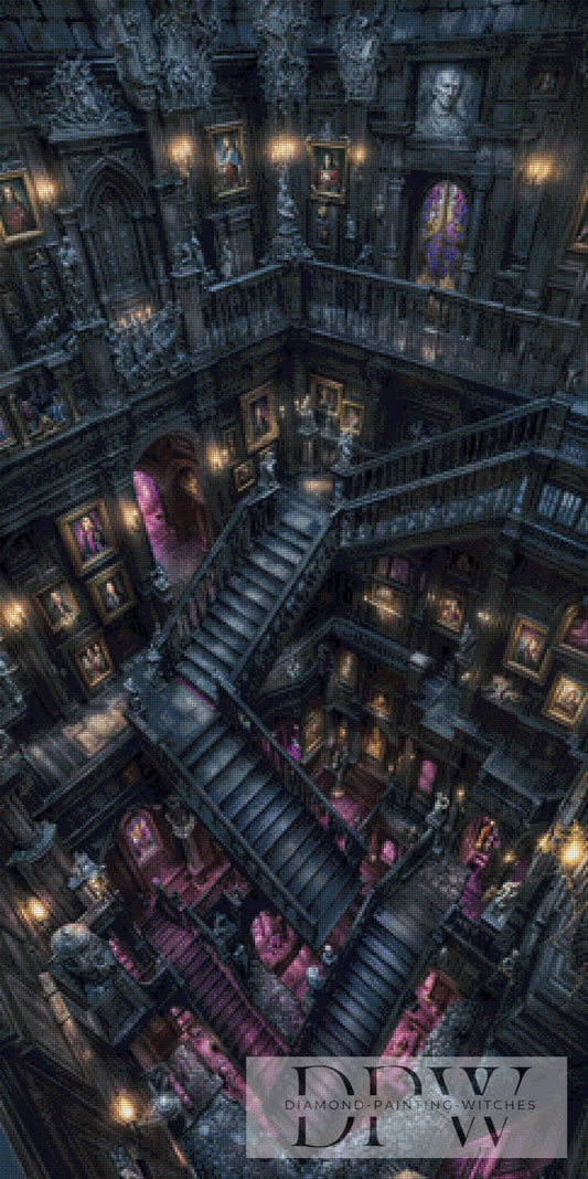 Staircase of Chaos by Pixxel Pics 60x120cm mit 135 Farben DPW-1147