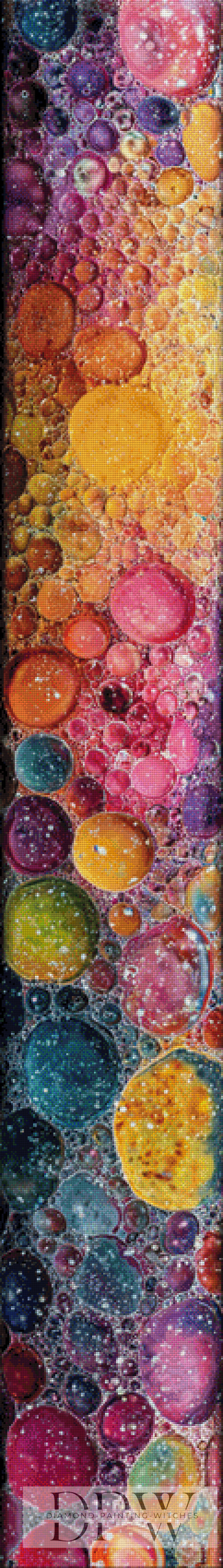 Rainbow Bubbles I by theA.art 30x210cm mit 370 Farben DPW-1152
