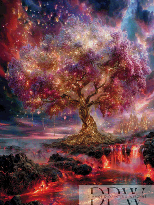 Lava Oak by Pixxel Pics 90x120cm mit 290 Farben DPW-1160
