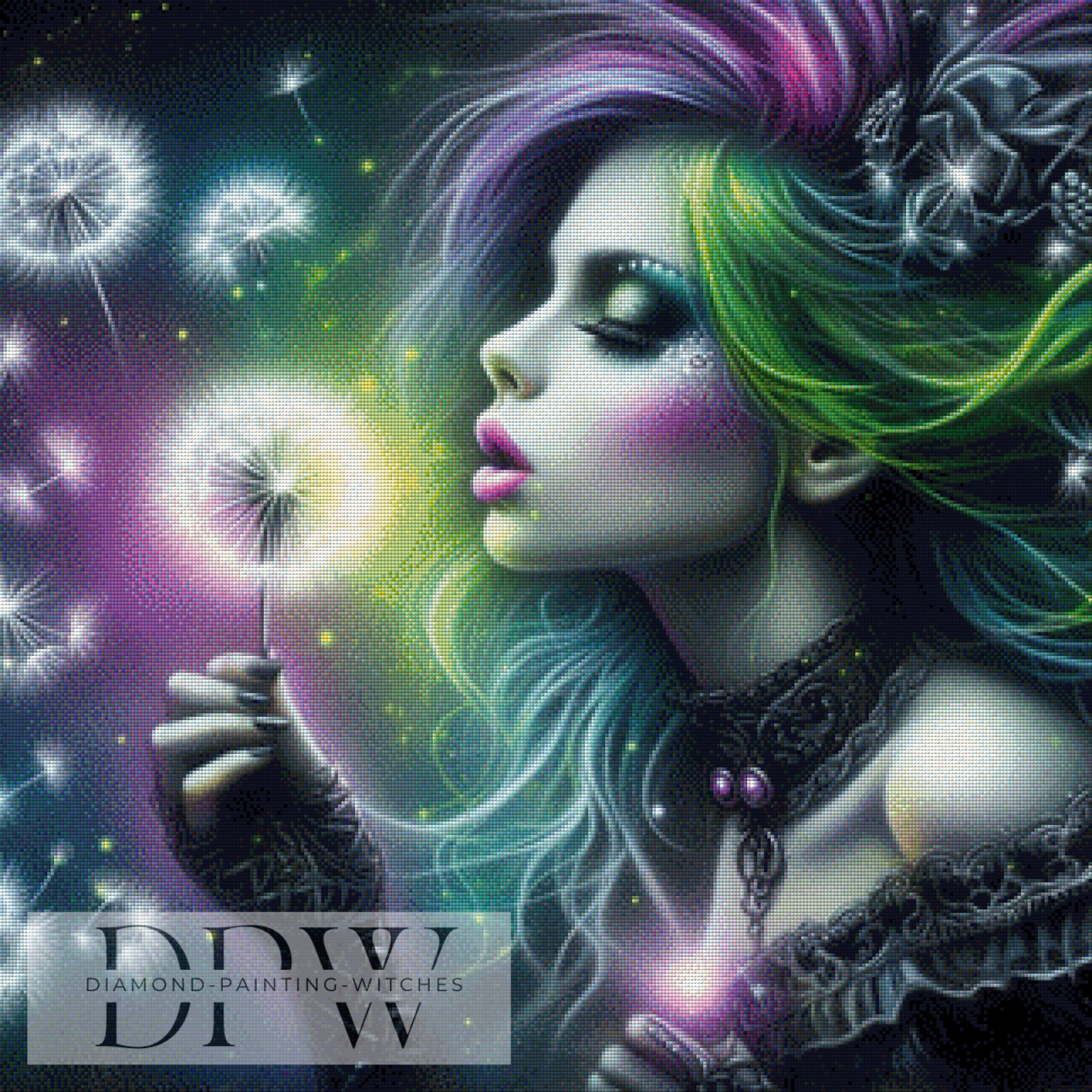 Neon Fantasy Girl by Casalla Vendetta, mit 180 Farben