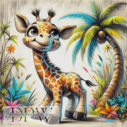Gisela Giraffe by CreatiVart, mit 290 Farben