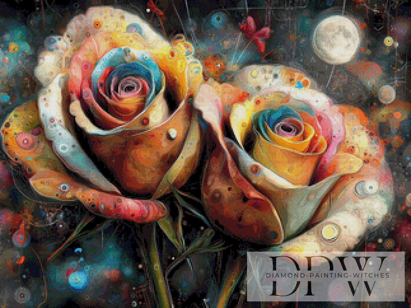 Partyrosen by CleoDora 80x60cm mit 270 Farben DPW-1176