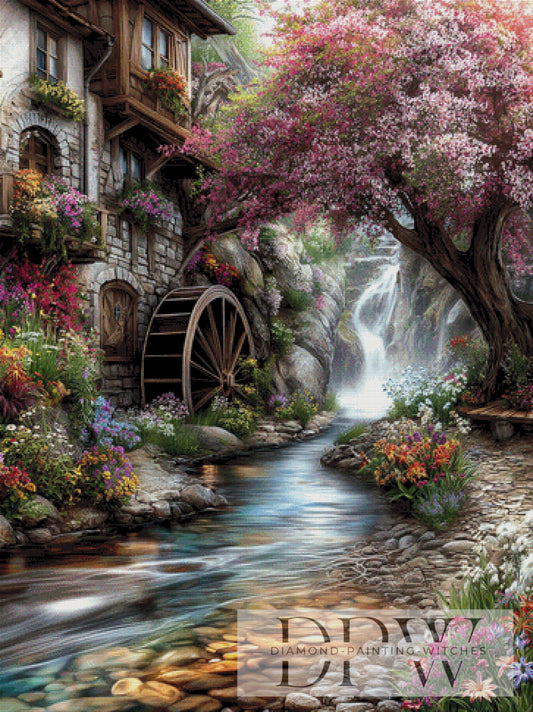 Flüsterbach by Elly_A.I 90x120cm mit 330 Farben DPW-1182