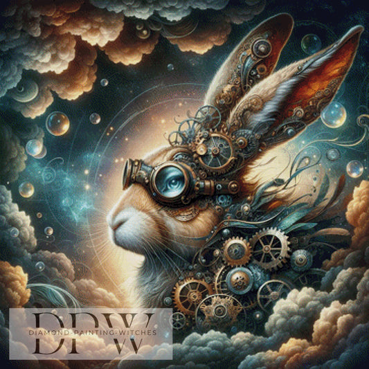 Professor Hase by DIYnamite, 90x90cm mit 210 Farben DPW-1183