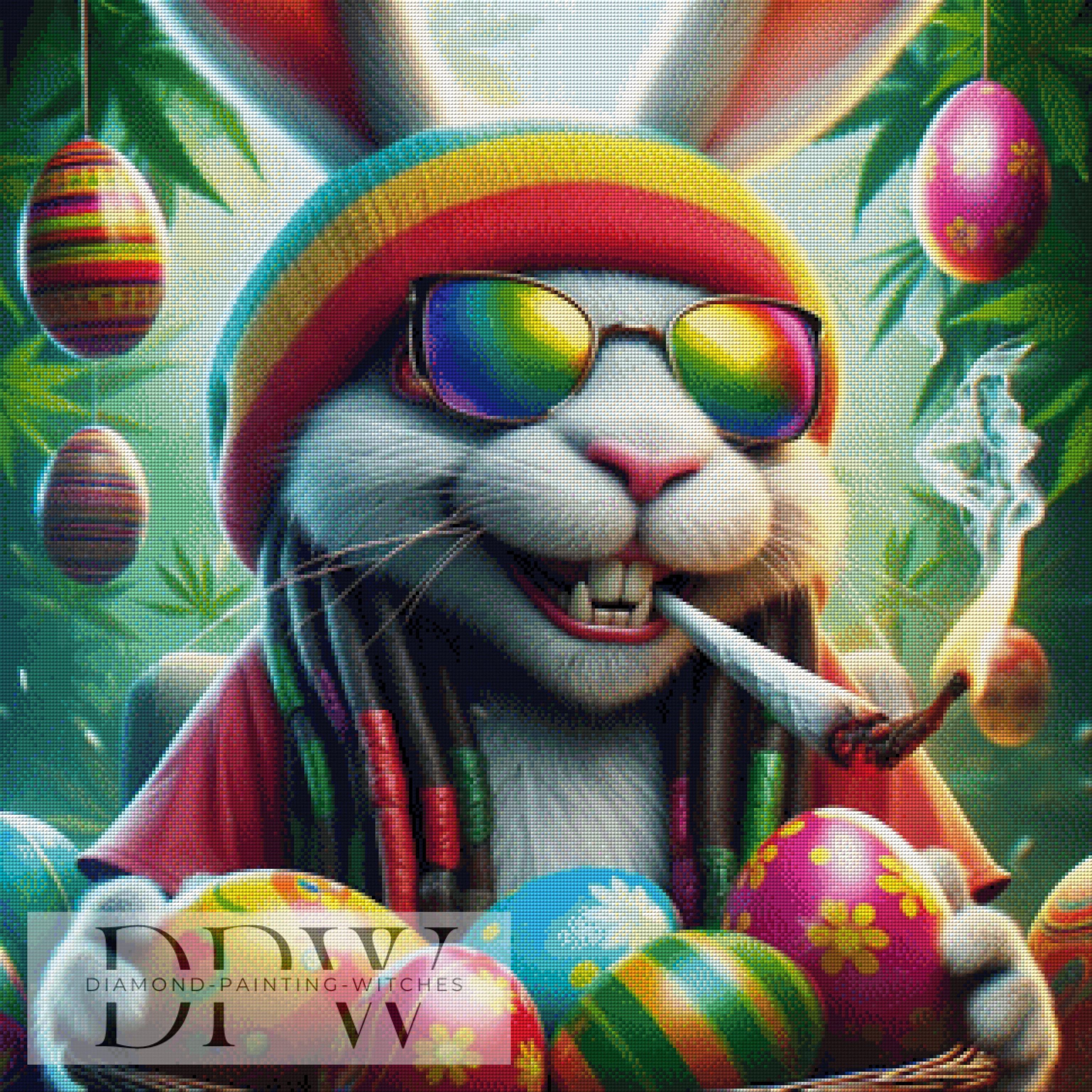 Reggae Hase by QN, mit 380 Farben