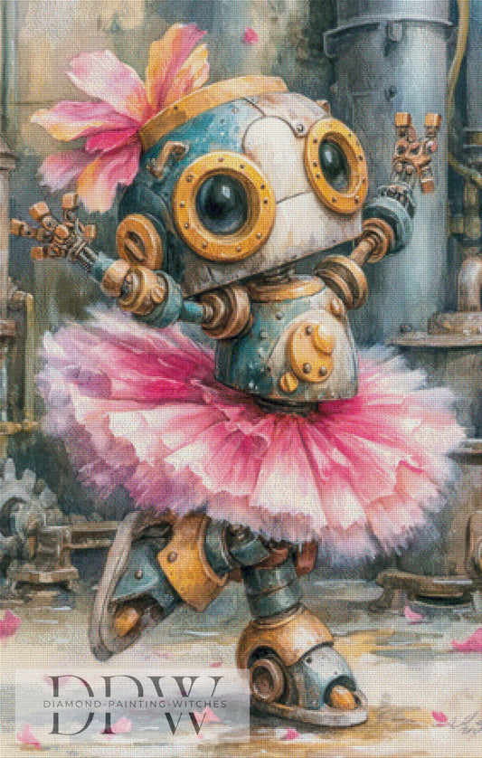 Robotballerina by Lexxa, 70x110cm mit 260 Farben DPW-1203