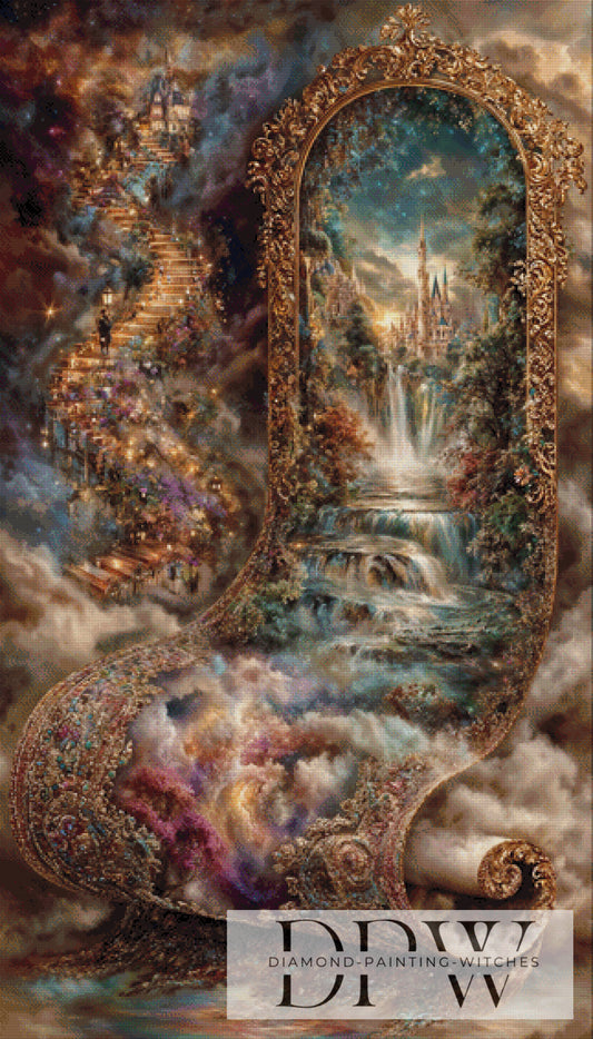 Stairs to magical Kingdom by Pixxel Pics 80x140cm mit 190 Farben DPW-1208