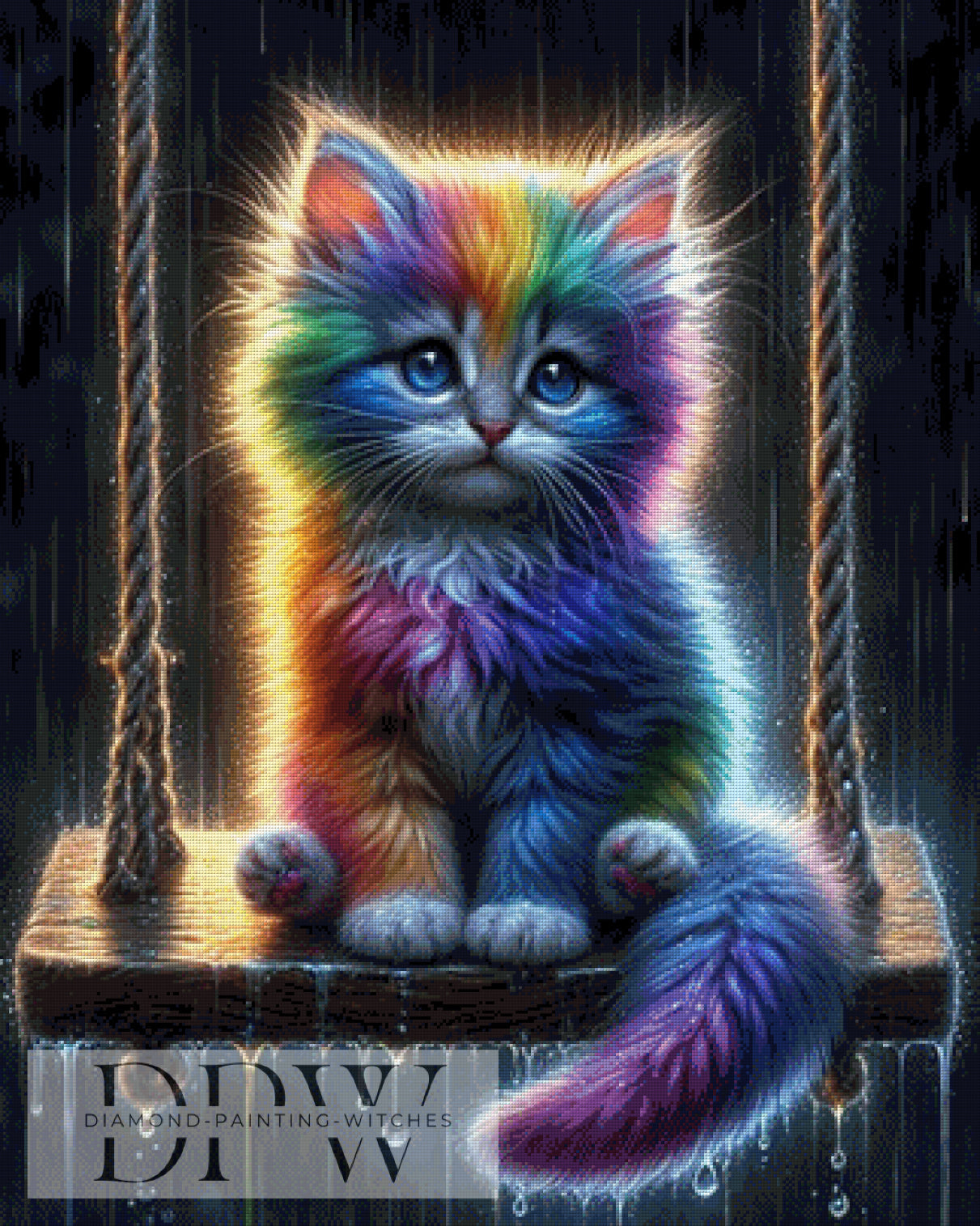 Kitty Candy by CreatiVart, 80x100m mit 300 Farben DPW-1251