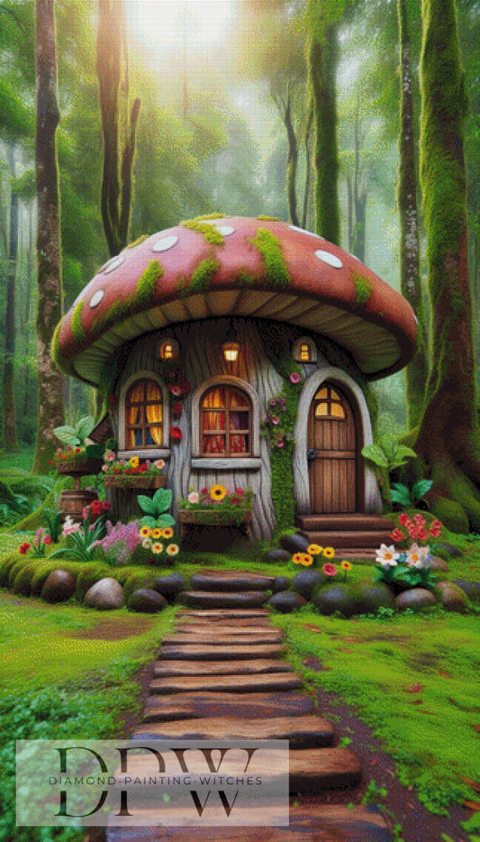Tiny Mushroom by DIYnamite, 80x140cm mit 260 Farben DPW-1253
