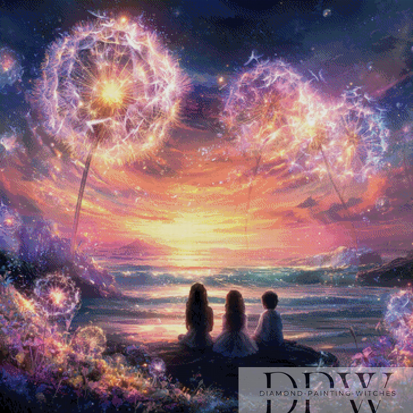 Wo Wünsche schweben by ellufija 90x90cm mit 190 Farben DPW-126